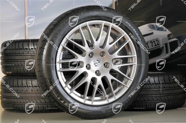 20" RS Spyder Design Sommerräder Satz, 4x Felgen 9J x 20 ET 57 + NEUE Michelin Sommerreifen 275/45 R20, mit RDK-Sensoren