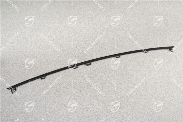 Centre disc / trim for front bumper retaining frame centre, Black