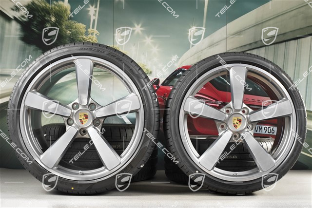 20"+21" Sommerräder Satz Carrera Exclusive Design, Felgen 8,5J x 20 ET53 + 11,5J x 21 ET67 + Pirelli Sommerreifen 245/35 R20 + 305/30 R21, mit RDK-Sensoren