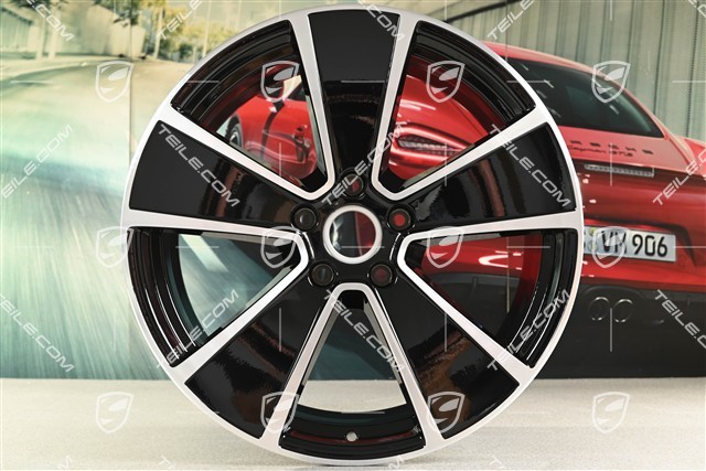 21" Felge AeroDesign / PHEV, 9,5J x 21 ET46, schwarz hochglanz