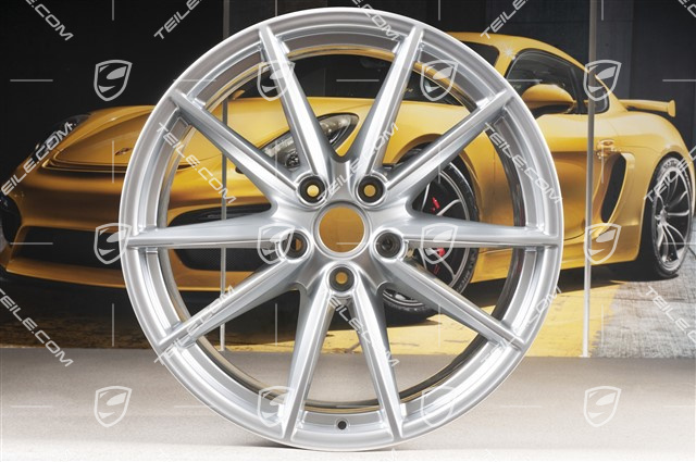 21" Felge Carrera S, 11J x 21 ET66, Brilliantchromlack