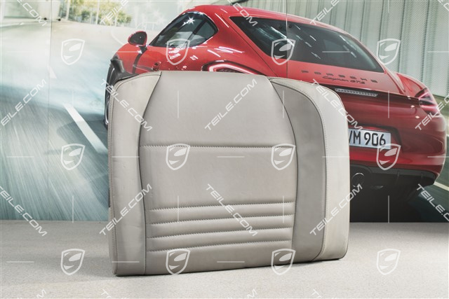 Back seat backrest, leather, graphite grey, Coupe, R