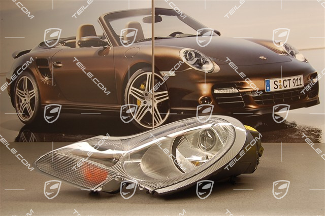 Reflektor Litronic, biały, zawiera sterownik i żarówkę xenonową, L