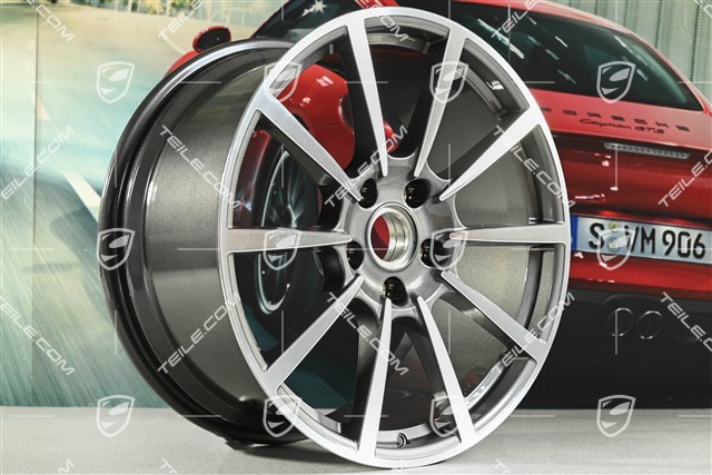 20-inch wheel rim set Carrera Classic, 8J x 20 ET57 + 10J x 20 ET45, titanium dark