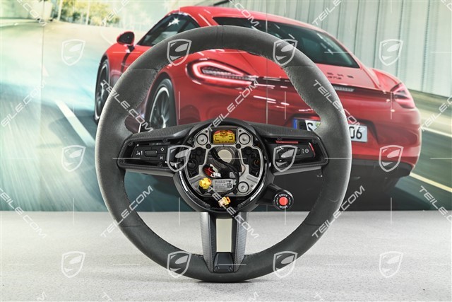 Multifunktionslenkrad, PDK, Sport Chrono Paket Plus, Alcantara Race-Tex / Carbon, Schwarz