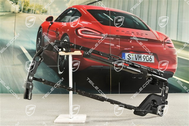 Front bumper, side ventilation grille, Black matte, R