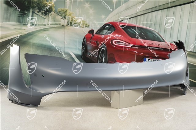 Front bumper, ultrasound parking aid with side protection
