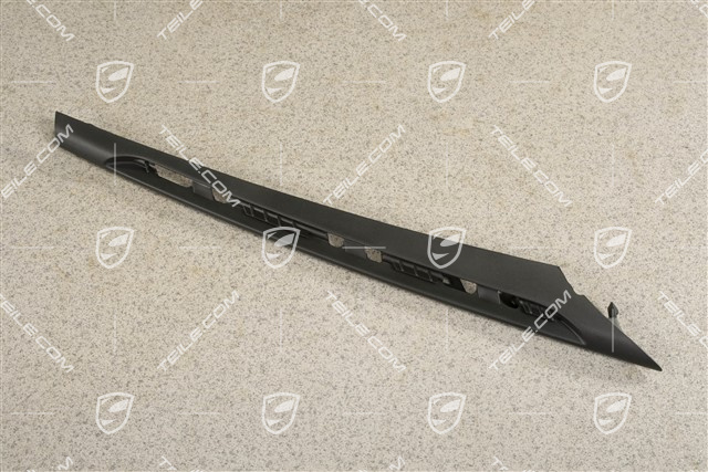 Disc / cover lower for front bumper, black matte, R