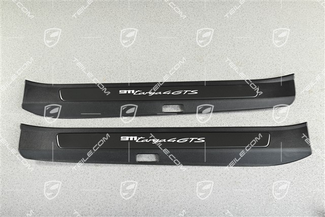 Schwellerleiste / Einstiegleiste - Blende mit Schriftzug Targa 4 GTS, Beleuchtet, Satz L+R