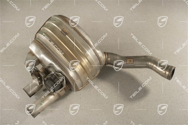 4,0L, Nachschalldämpfer, ohne Endrohr, L