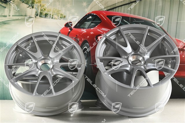19" GT3RS II 4.0 / GT2RS Felgensatz, GT-Silber, 9J x 19 ET47 + 12J x 19 ET48