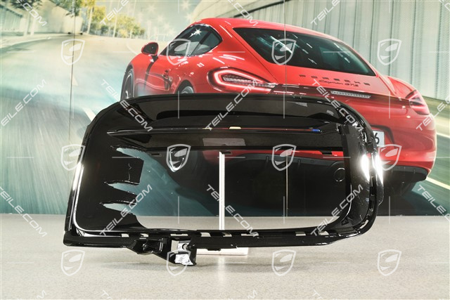 Front bumper, side ventilation grille, Black high gloss, Sport Design, L
