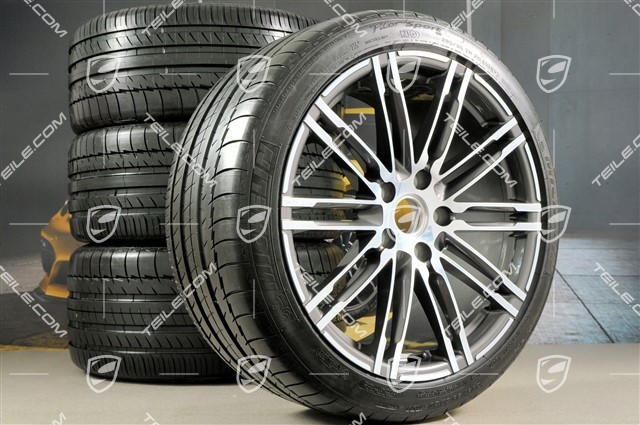 20" Turbo III Komplet kól letnich, Felgi 9,5J x 20 ET65 + 11J x 20 ET68 + NOWE opony Michelin Pilot Super Sport 255/40 ZR20 + 295/35 ZR20, bez RDK