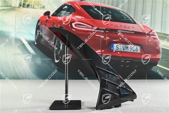 Rear spoiler trim, Black, L