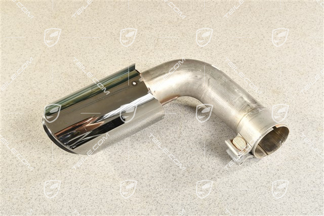 Exhaust system tailpipe, 4-pipe look, black, inner, L