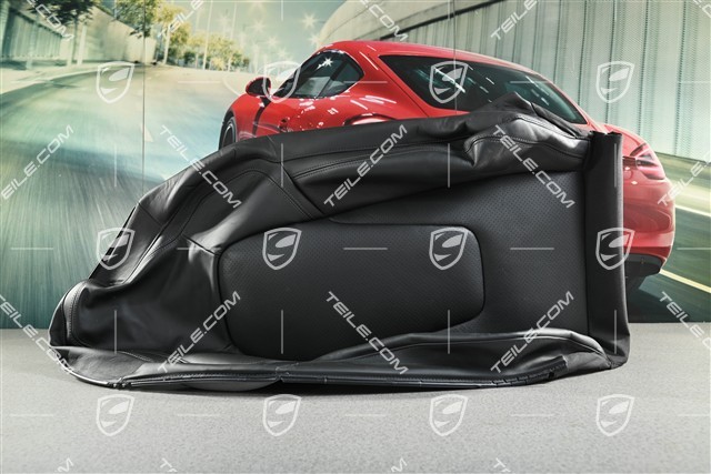 Lehnenbezug, Leder, Sportsitz Plus, Schwarz, L