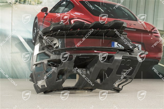 Sport Design / GTS, Front bumper retainer frame / grille / vent, lateral, Black matte, L
