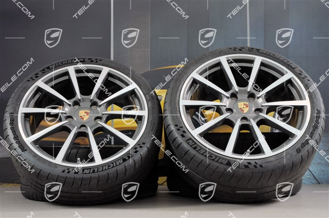 20-inch Carrera Classic II summer wheel set, 8,5J x 20 ET51 + 11J x 20 ET70 + NEW Pirelli summer tires 245/35 ZR20 + 295/30 ZR20, with TPMS