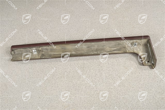 Knee protection strip, leatherette, wine red, L