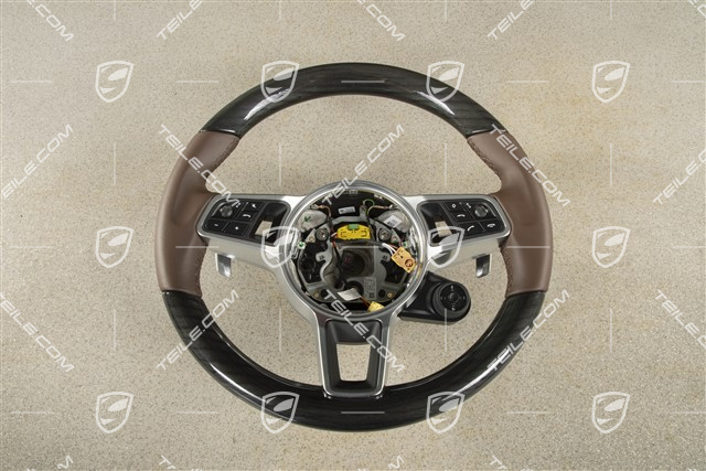 Multifunction steering wheel, PDK, Heated, Sport Chrono Plus, Chestnut, Truffle Brown