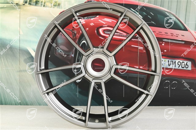 21" Turbo S, Felge, 11,5J x 21 ET67, Platinum Seidenmatt