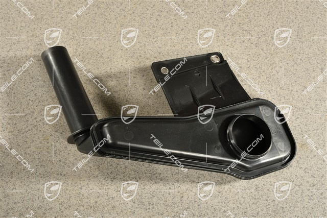 Filler neck for windshield wash system reservoir / tank