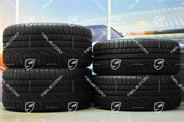 19-inch Carrera winter wheel set, 8,5J x 19 ET54 + 11J x 19 ET69 + NEW Pirelli winter tyres 235/40 R19 + 285/35 R19, with TPMS