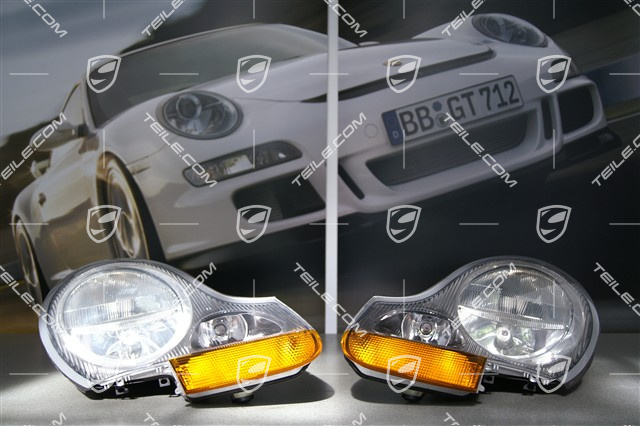 Headlight, yellow, L