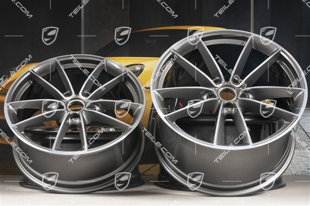 20+21" Felgensatz Carrera Classic, Felgen: vorne 8,5J x 20 ET53 + hinten 11,5J x 21 ET67