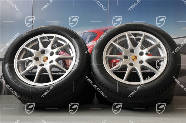 18" Komplet kół letnich Panamera S, felgi 8J x 18 ET59 + 9J x 18 ET53 + opony Pirelli P-ZERO 245/50 18 + 275/45 18