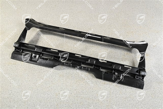 Rear bumper fastening frame / air exhaust, matte black