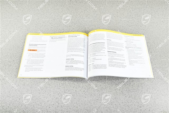 Porsche Taycan Facelift 2024- Driver's Manual - Handbuch/Bedienungsanleitung, Englisch