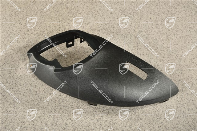 Aussenspiegel, Spiegelgehäuse Blende unten, elektr. anklappbar, Schwarz, R
