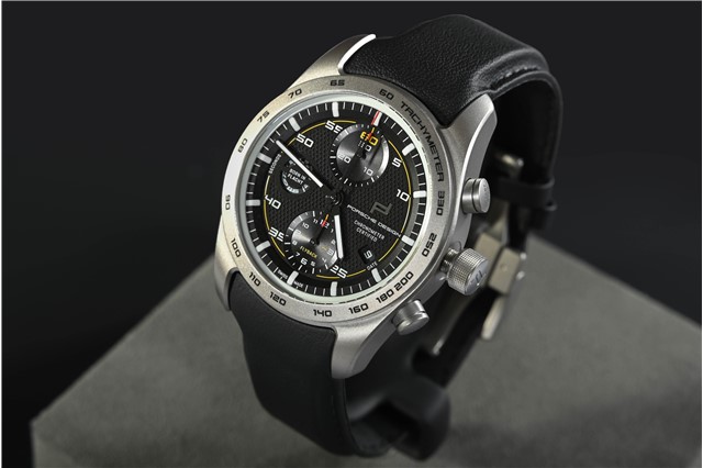 Chronograf Porsche Design 911 992 GT3, wykonany na zamówienie, czarny/żółty