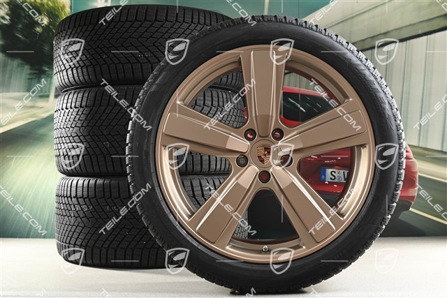 22" Winterräder Cayenne Exclusive Design Sport, Felgen 10J x 22 ET48 +11,5J x 22 ET61 + NEUE Pirelli Winterreifen 285/40 R22 + 315/35 R22, in Neodyme