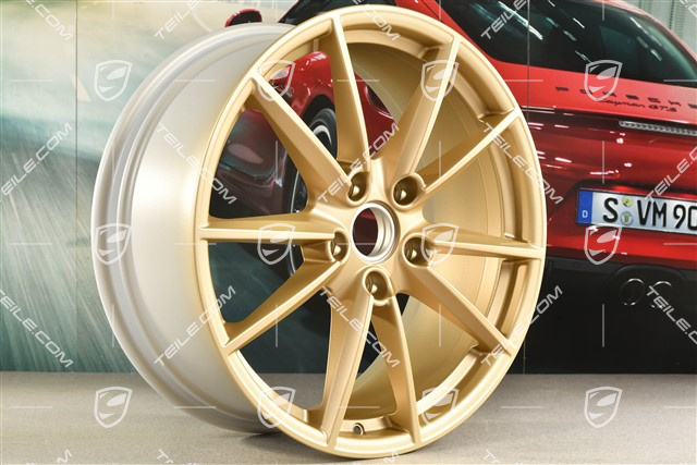 20" Felga Carrera S, 8,5J x 20 ET53, złoty satynowy półmat
