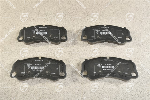 Front brake pad set, PSCB, L+R