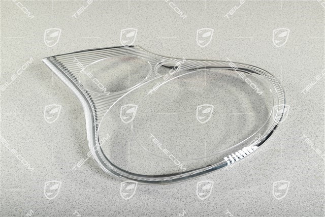 Litronic headlight glass (bi-xenon), ribbed, L