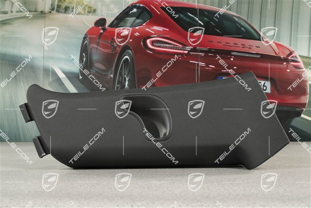 Verkleidung, hinten, Schwarz, L