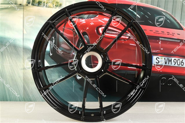 21" Turbo S Felge, 11,5J x 21 ET67, in Schwarz Hochglanz
