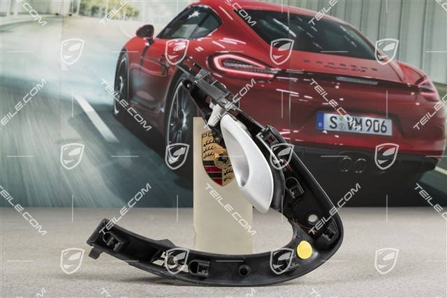 Rączka drzwi, część wewnętrzna, Kompletna, Czarna, L