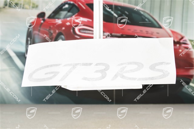 Logo "GT3 RS", black mat Logo "GT3 RS", black mat