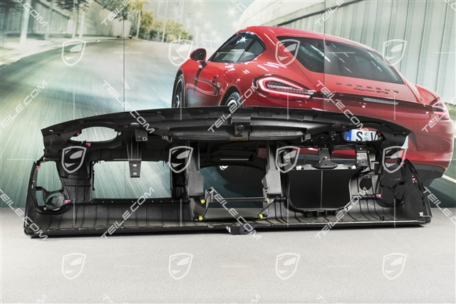 Schalttafelverkleidung, Kunstleder, Schwarz