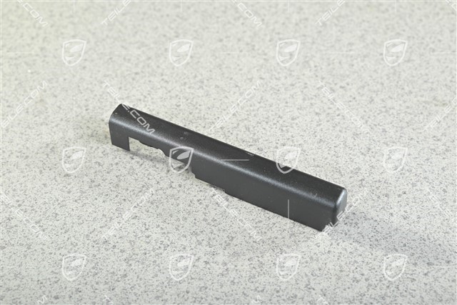 Cover cap for front seat cover rail, black, L=R
