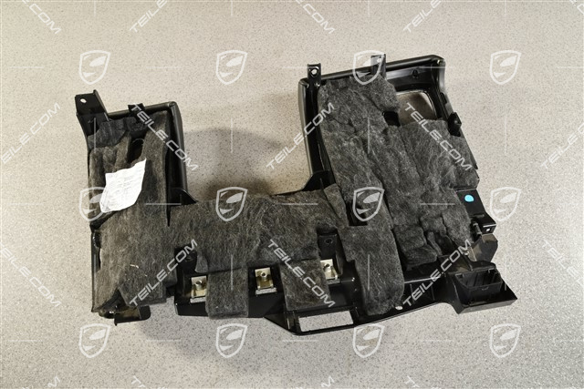 Trim lower section, Leatherette, Black