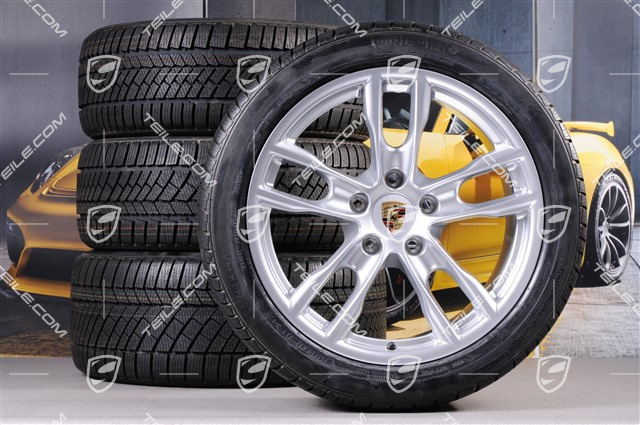 19" Winterräder Satz Boxster S, 8J x 19 ET57 + 9,5J x 19 ET45, Continental WinterContact Winterreifen 235/40 R19 + 265/40 R19, ohne RDK-Sensoren