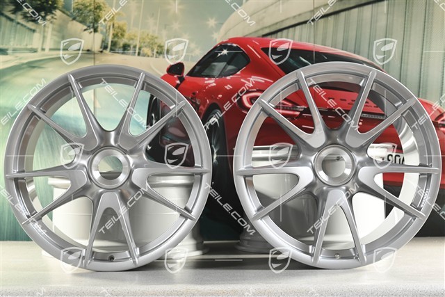 19" GT3RS II 4.0 / GT2RS Felgensatz, GT-Silber, 9J x 19 ET47 + 12J x 19 ET48