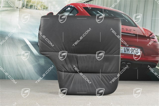 Notsitzkissen, Coupe/Targa, Raffleder, schwarz, L