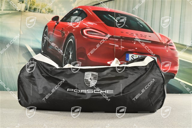 Pokrowiec na samochód, do użytku wewnętrznego, Kolorwy herb czarny napis