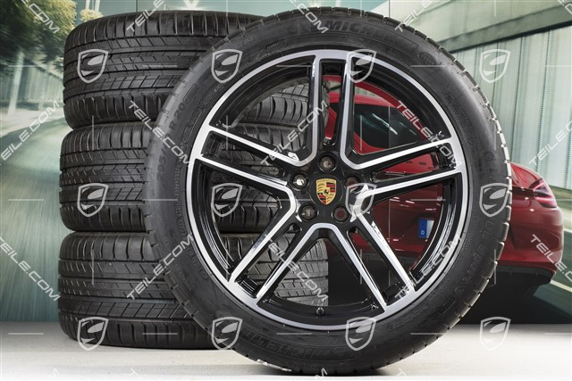20" koła letnie komplet Turbo, felgi 9J x 20 ET26 + 10J x 20 ET19 + opony letnie, Michelin Latitude Sport 265/45 R20 +  295/40 R20, z czujnikami ciśnienia RDK